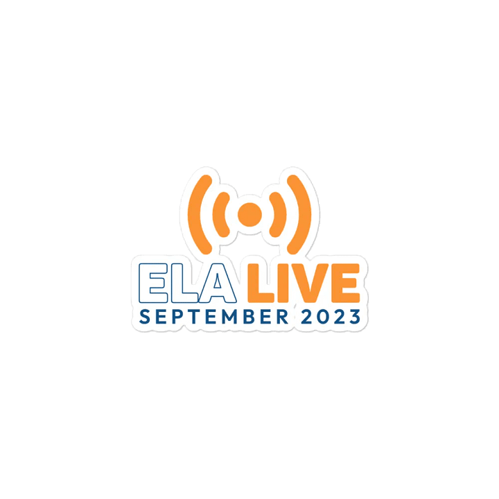 ELA Live September 2023 Sticker product image (2)