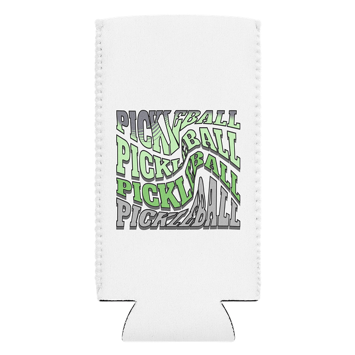 Swirl Pickleball Wavey Coozie Can Cooler product image (1)