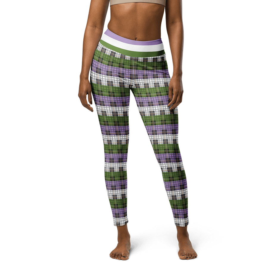 Genderqueer Pride Plaid Leggings product image (1)