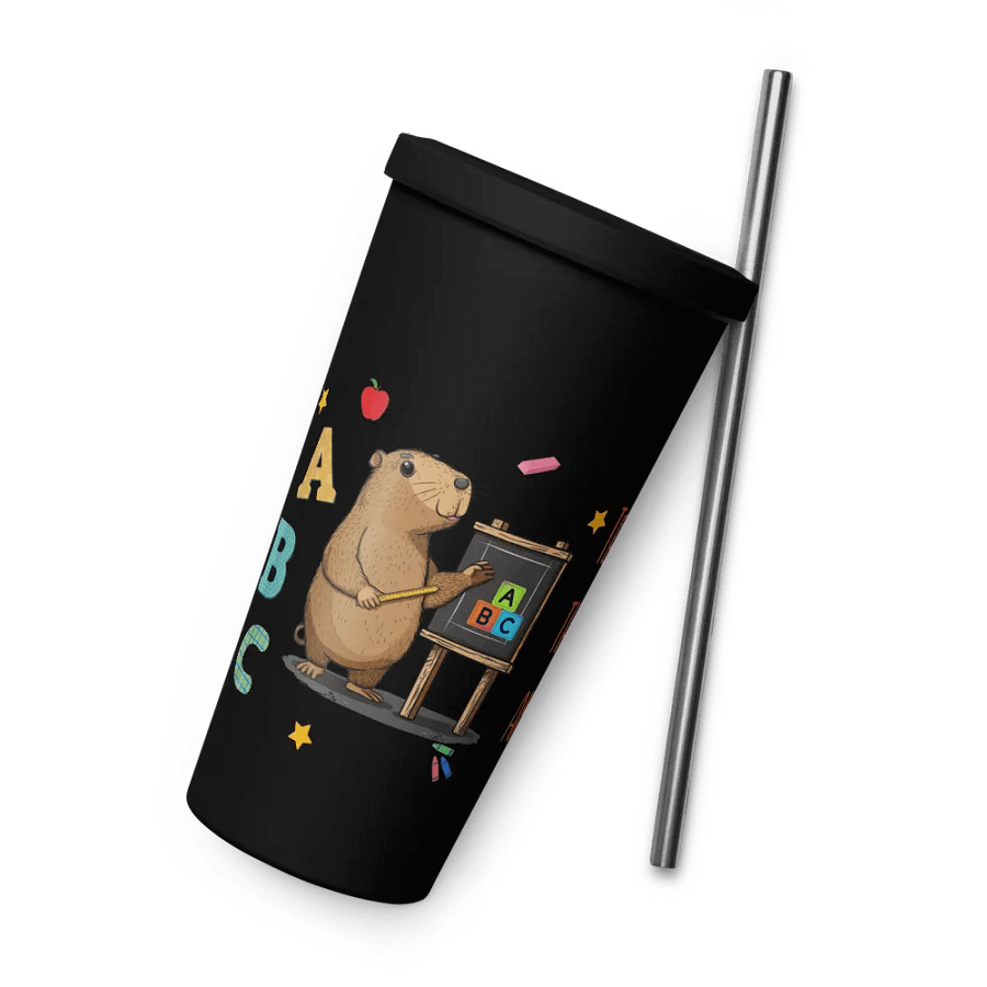 Back To School Capybara Gift For A Teacher - Insulated Coffee Tumbler product image (10)