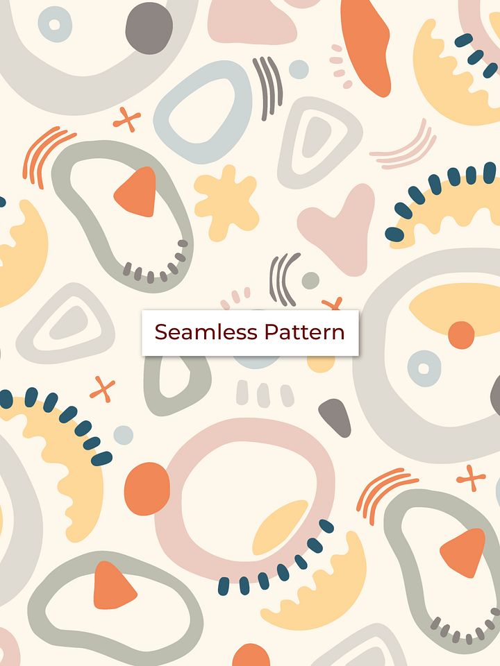 Attractive Shapes for Newborns - Single Seamless Pattern product image (1)