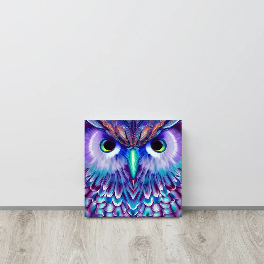 Fantasy Fractal Owl Art - v6 product image (2)