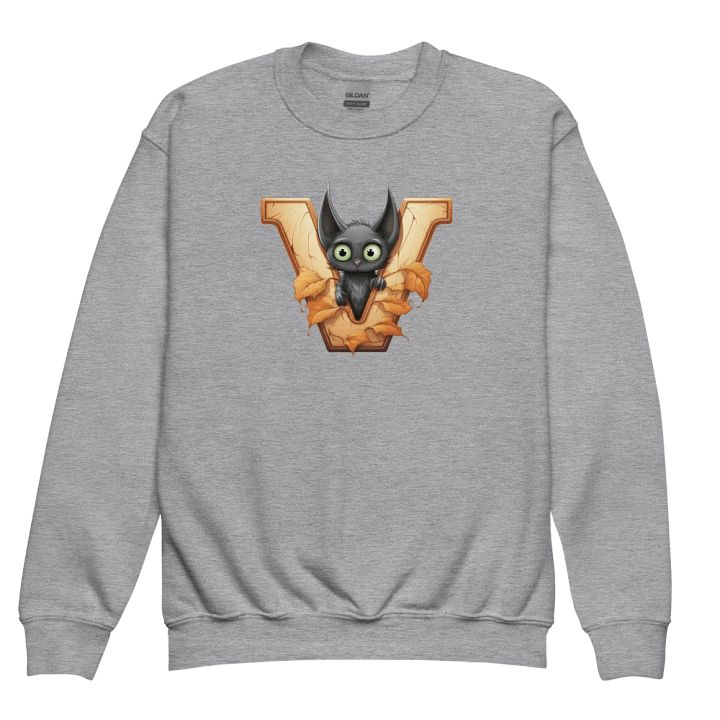 Cute Halloween Monogram Letter V Sweatshirt product image (3)