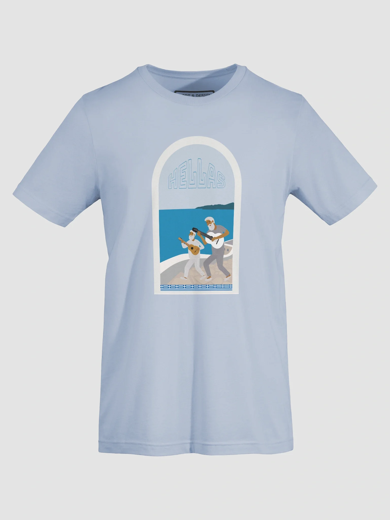 Coastal Serenade Hellenic Graphic T-Shirt product image (7)