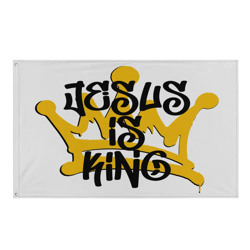 JESUS IS KING Flag product image (1)