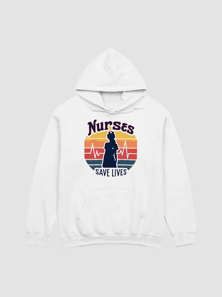 Retro Nurse Heartbeat Hoodie product image (3)