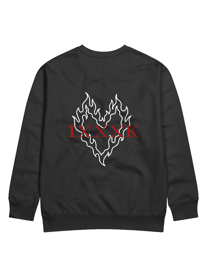 Fiery White Heart | Crewneck product image (1)