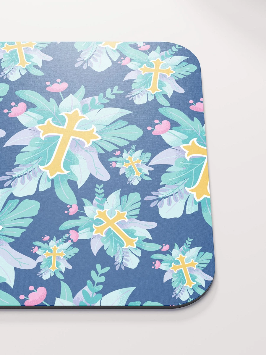 Floral Cross Patterned Mouse Pad product image (6)