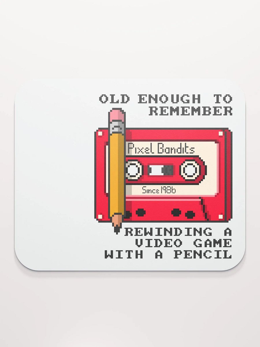 Retro Gaming Pencil Mouse Mat product image (2)