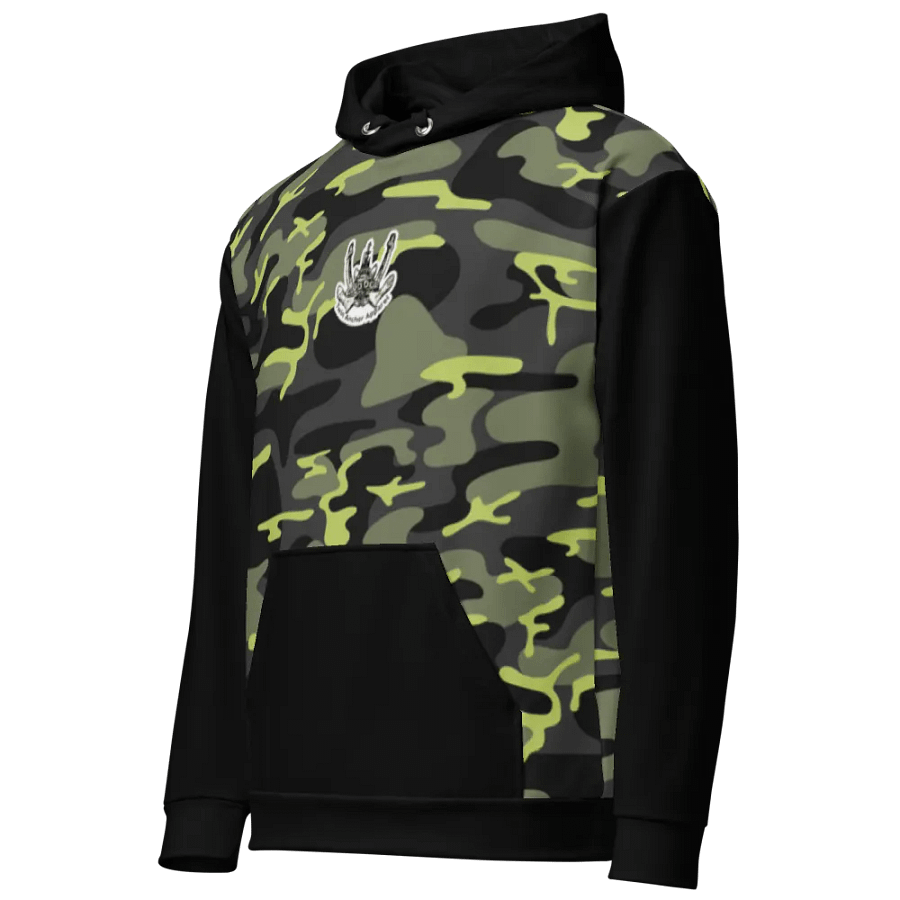 black & Green Camouflage Anchor Hoodie product image (5)