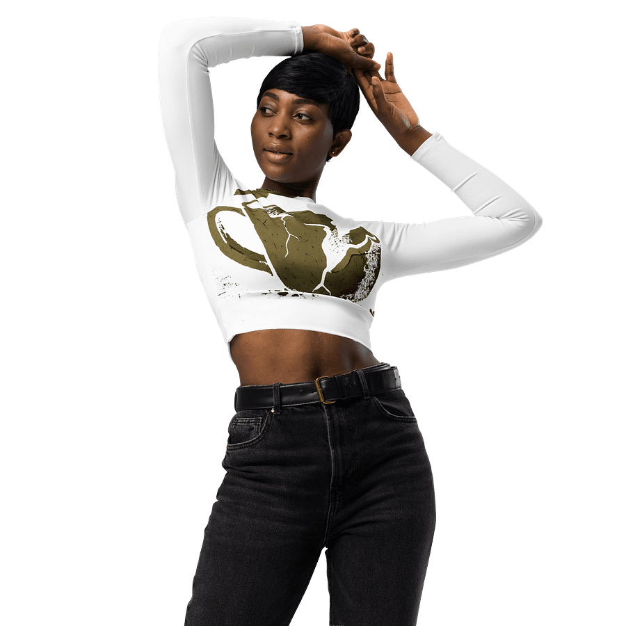 B as in betrayal long sleeve crop top product image (3)