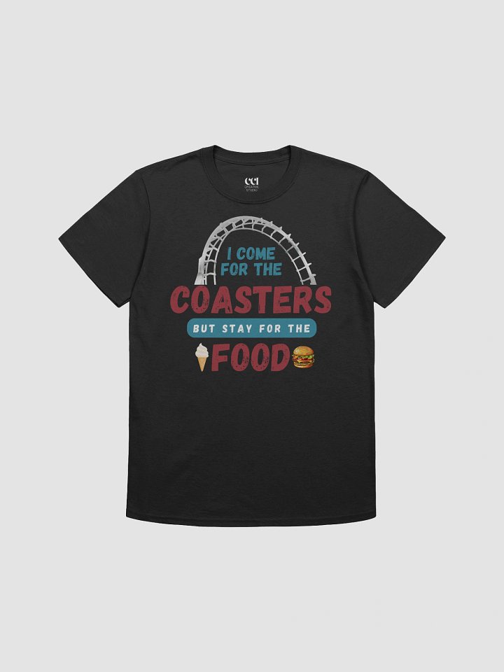 Funny Theme Park T-Shirt – Coaster & Food Lover Shirt – Amusement Park Gift – Summer Vacation Tee for Foodies & Ride Fans product image (1)