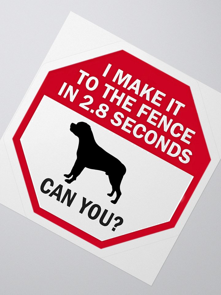 Rottweiler - I Make It To The Fence In 2.8 Seconds. Can You? product image (5)