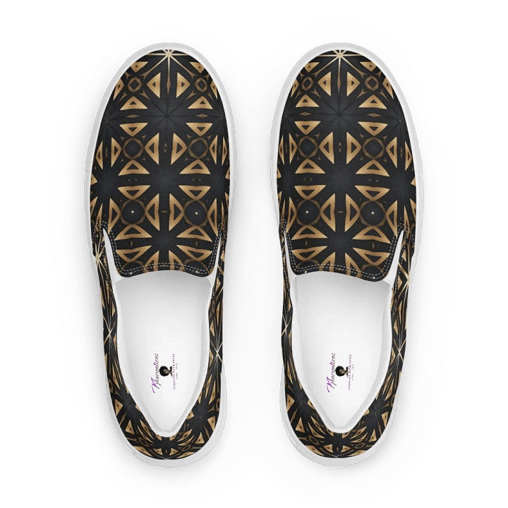Symmetry in Gold Canvas Shoes product image (1)