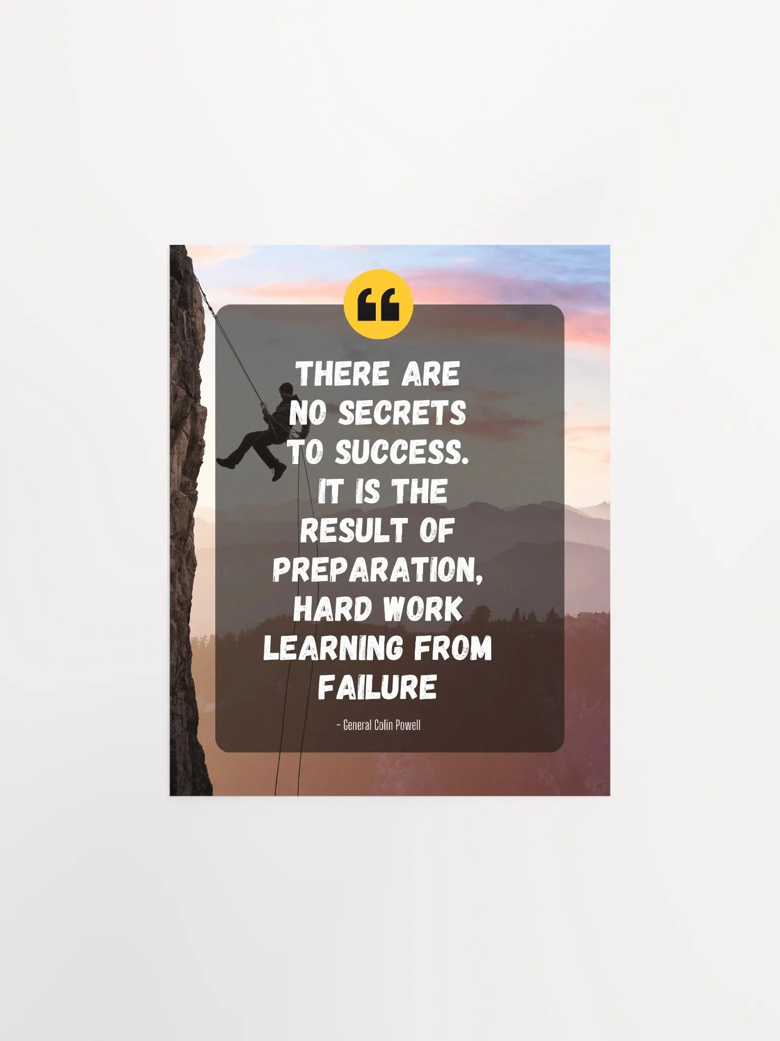 There are no secrets to success Quote Poster product image (3)
