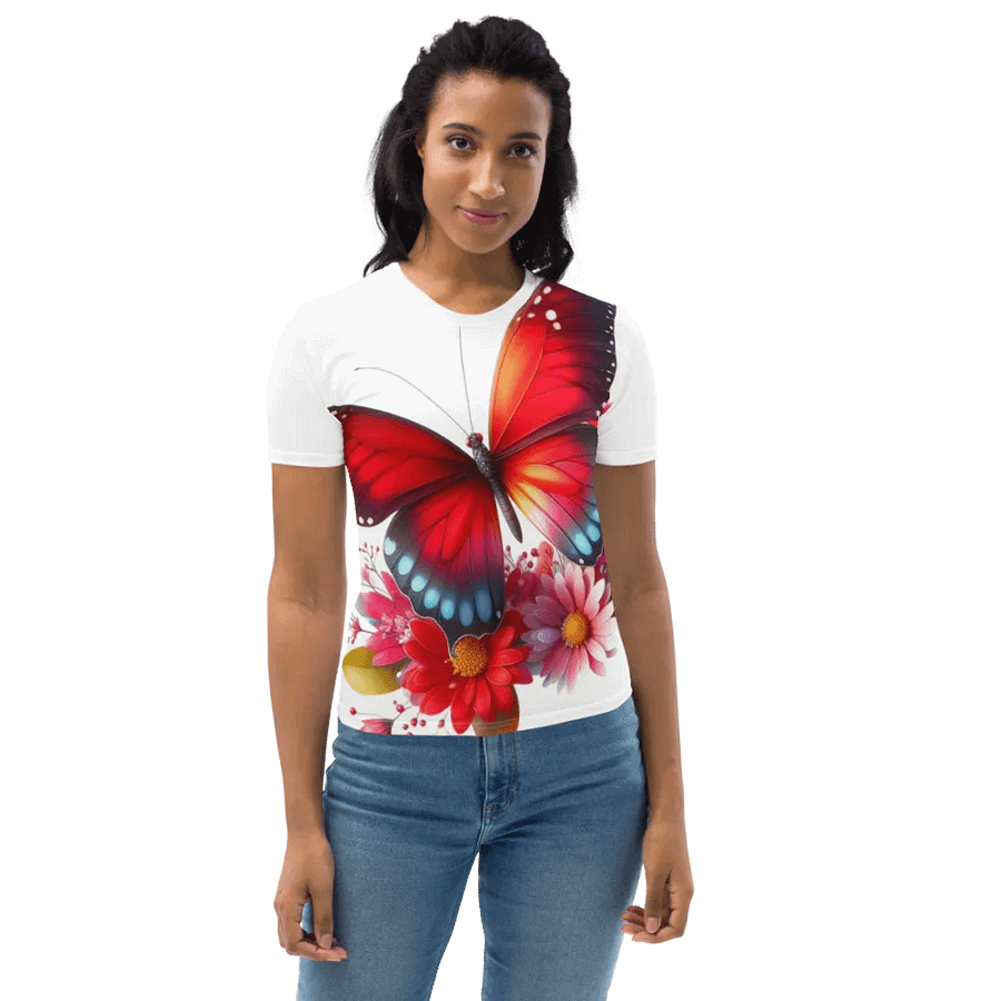 Vibrant Butterfly Paradise Women's T-Shirt product image (10)