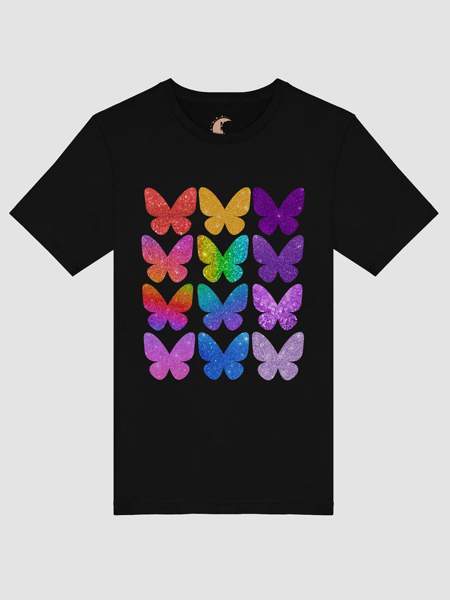 Rainbow Glitter Butterfly Pride Tee - Sparkly Pride Inspired Comfort Shirt product image (5)