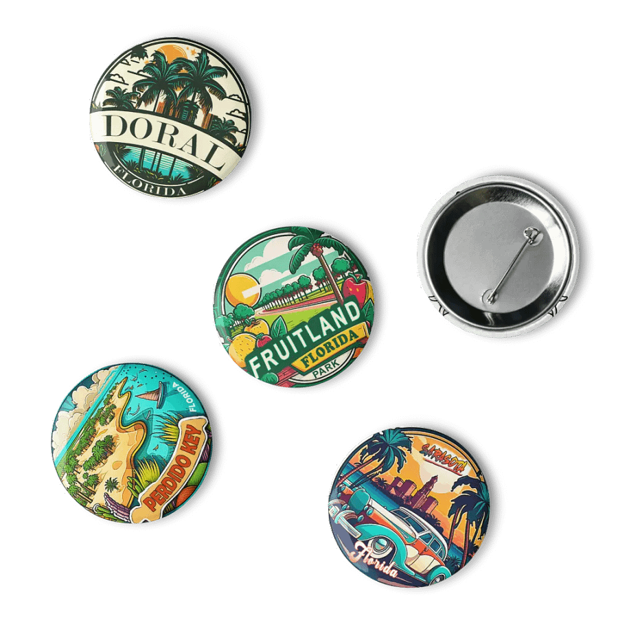 Vibrant Spirit Of Florida - Set Of 5 Pins product image (10)