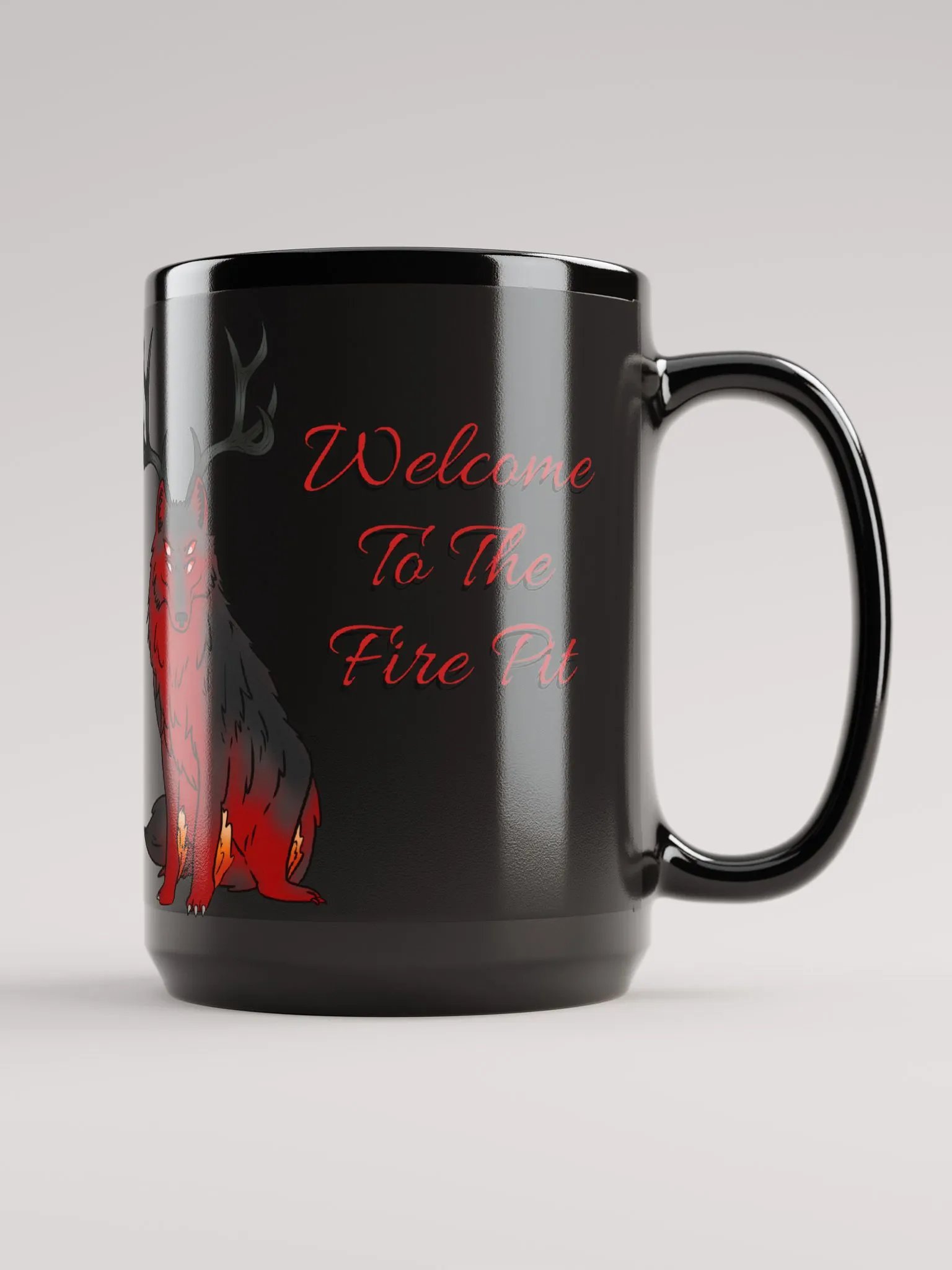 Black Glossy Mug - Welcome To The Fire Pit product image (1)