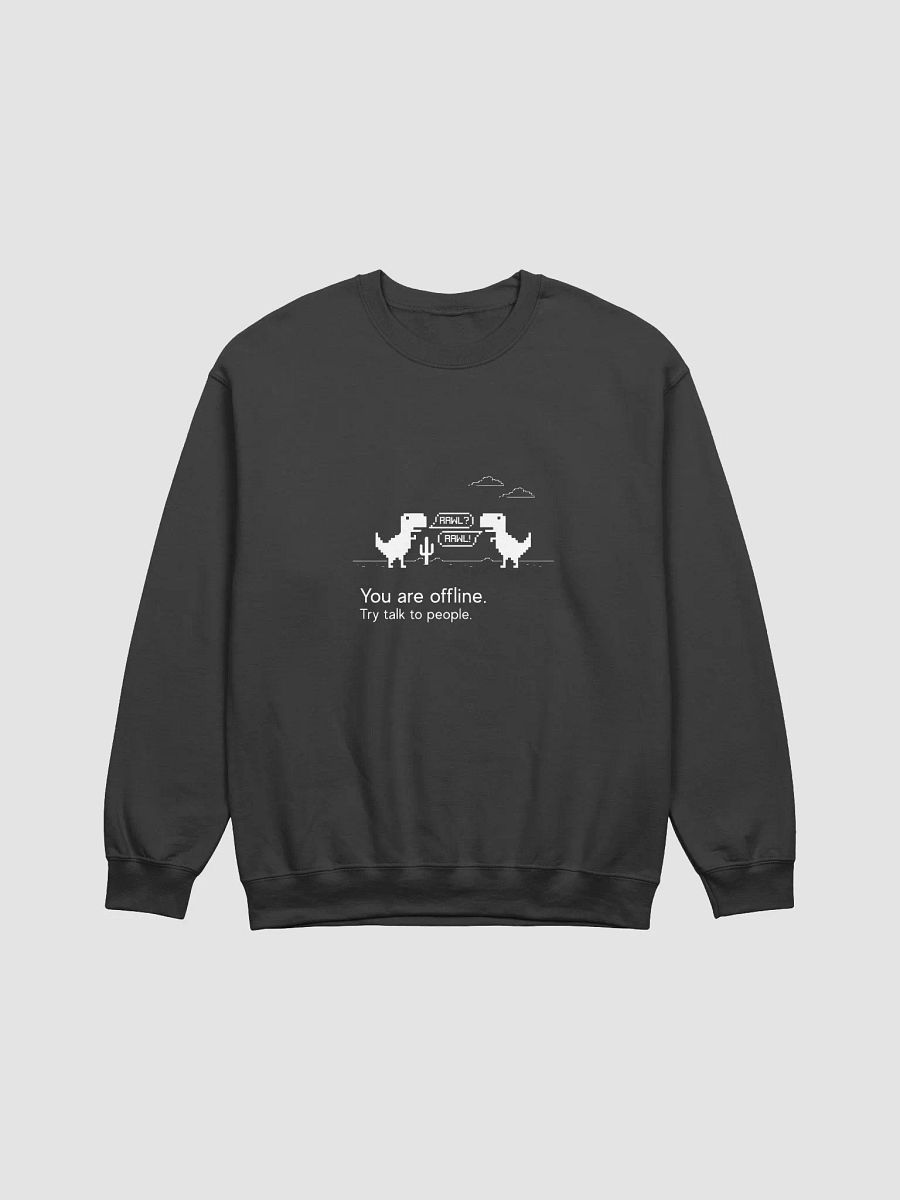 Pixelated Dino No internet Sweatshirt product image (1)