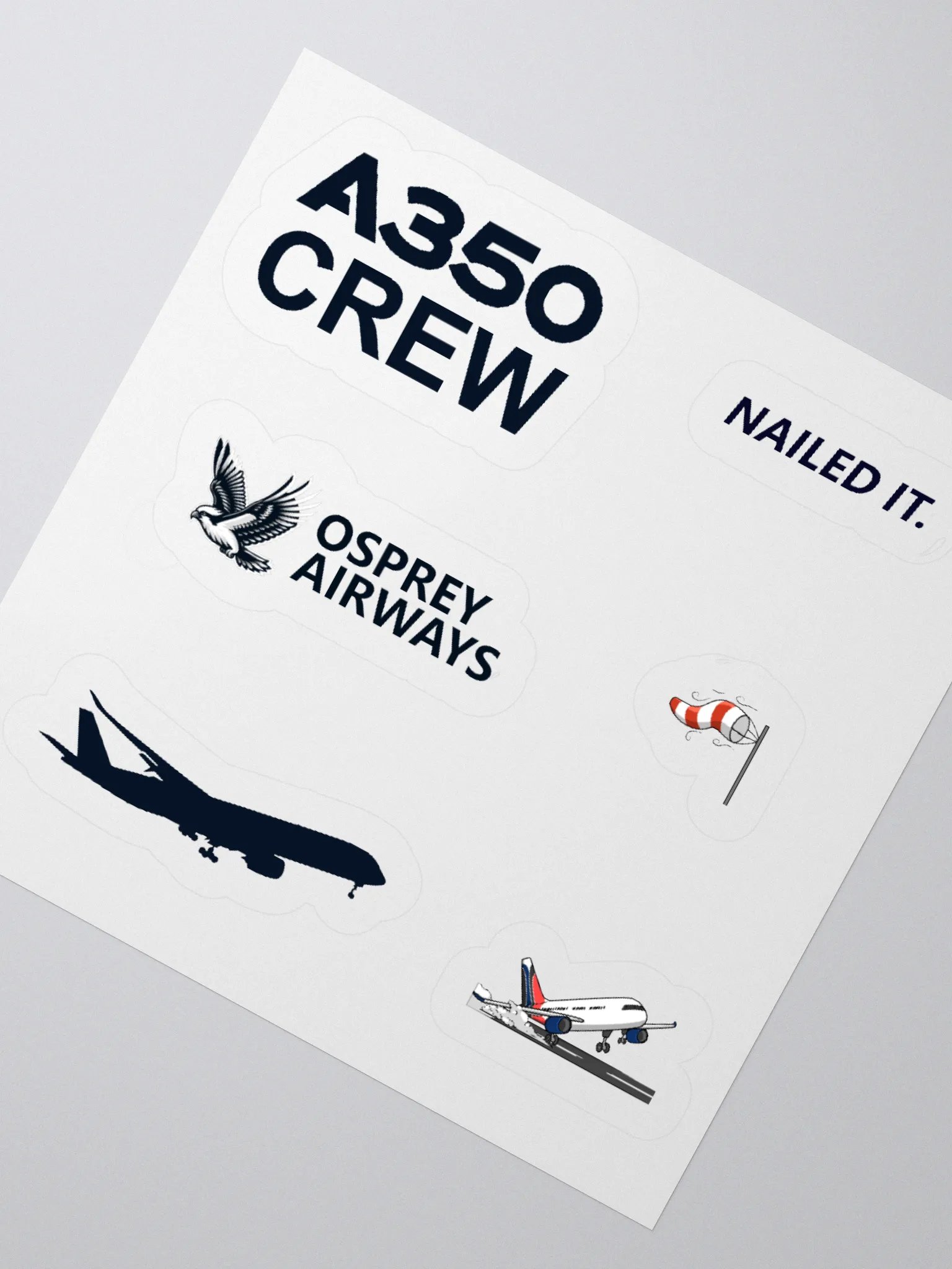 A350 Crew Sticker Set product image (4)