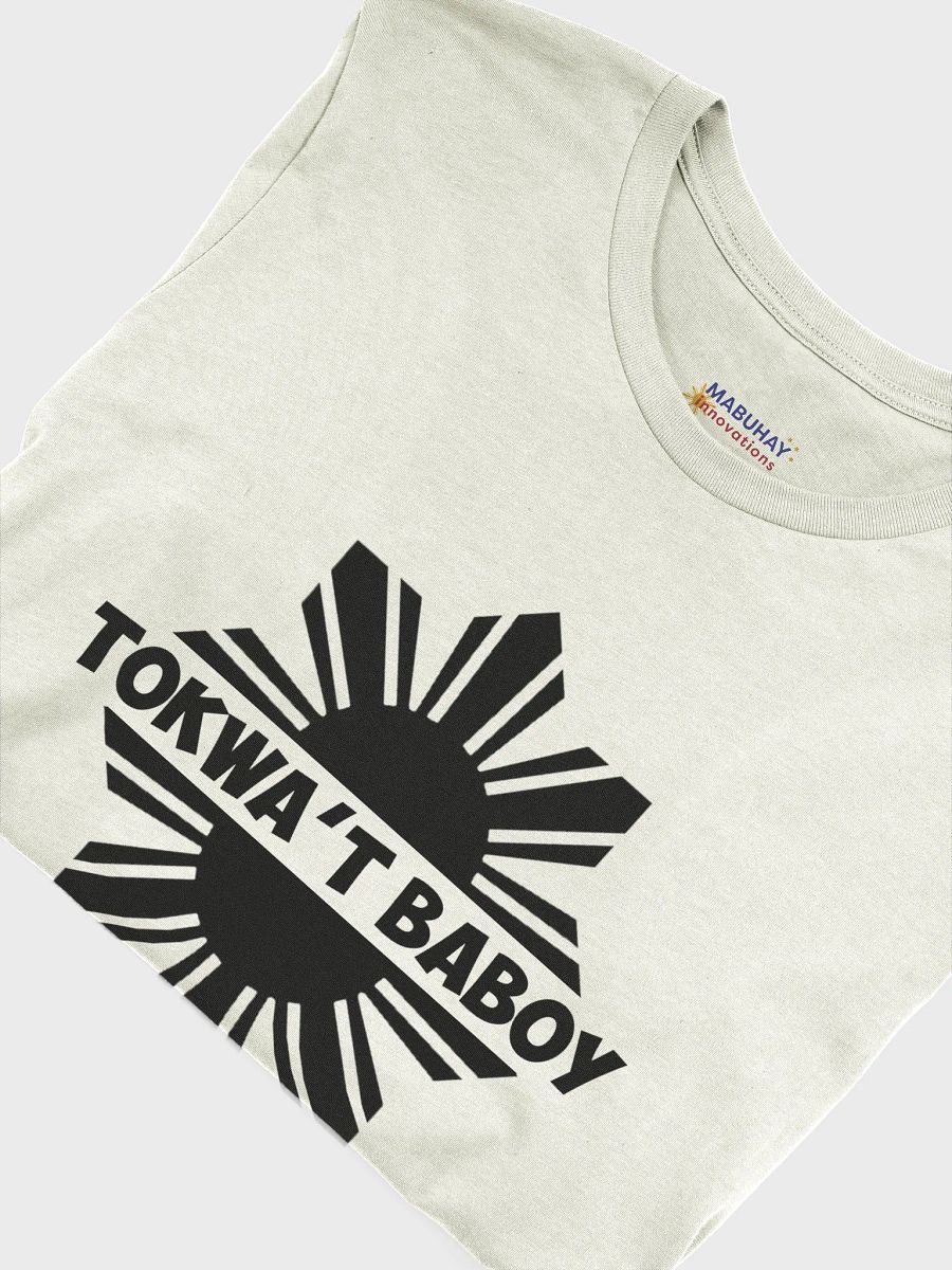 Tokwa't Baboy WHITE TEE, Pork Tofu Philippines Cuisine, Filipino Foodie, Short Sleeve Light Tones T-Shirt Black Logo product image (5)