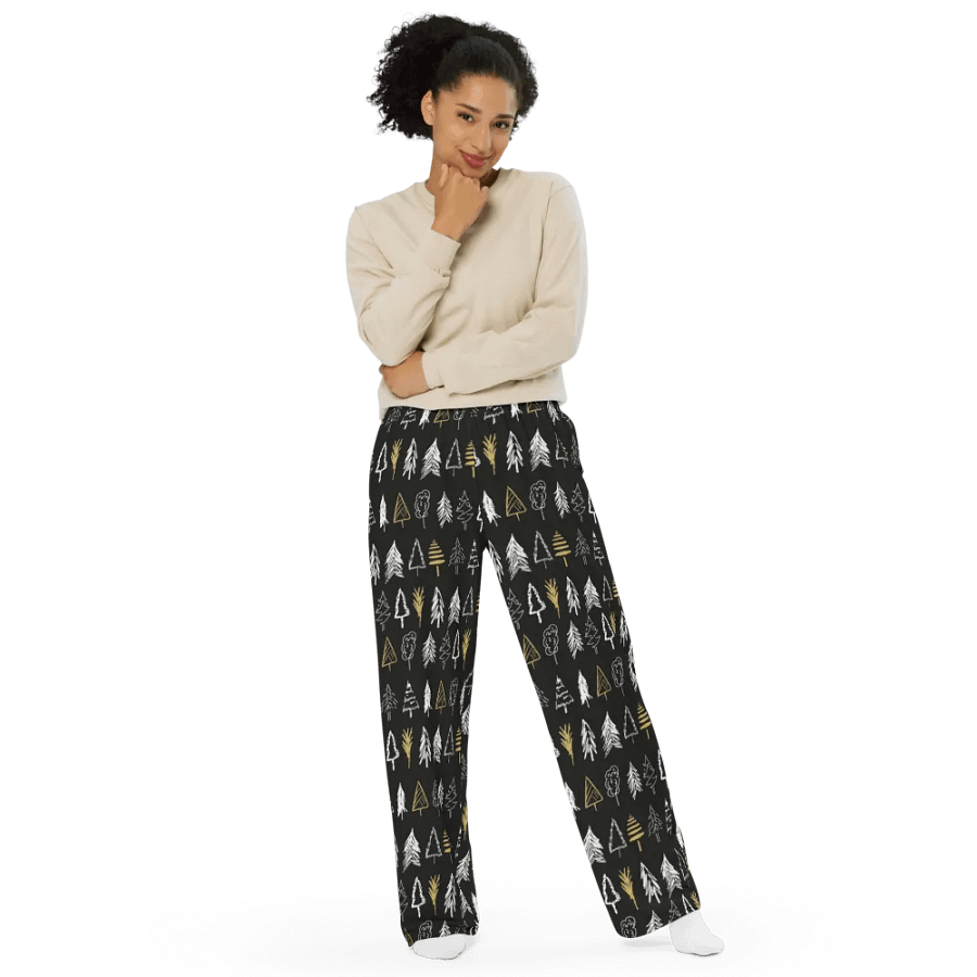 Golden Tree Unisex Wide-Leg Pants product image (11)