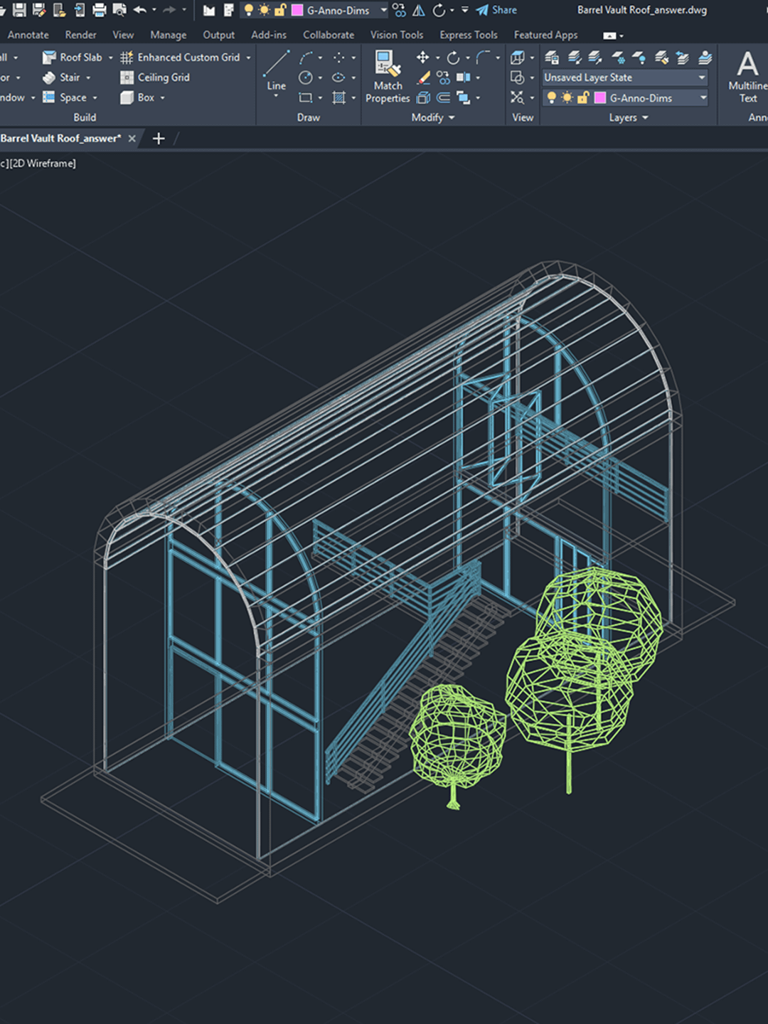 Barrel Vault Roof Project File product image (2)