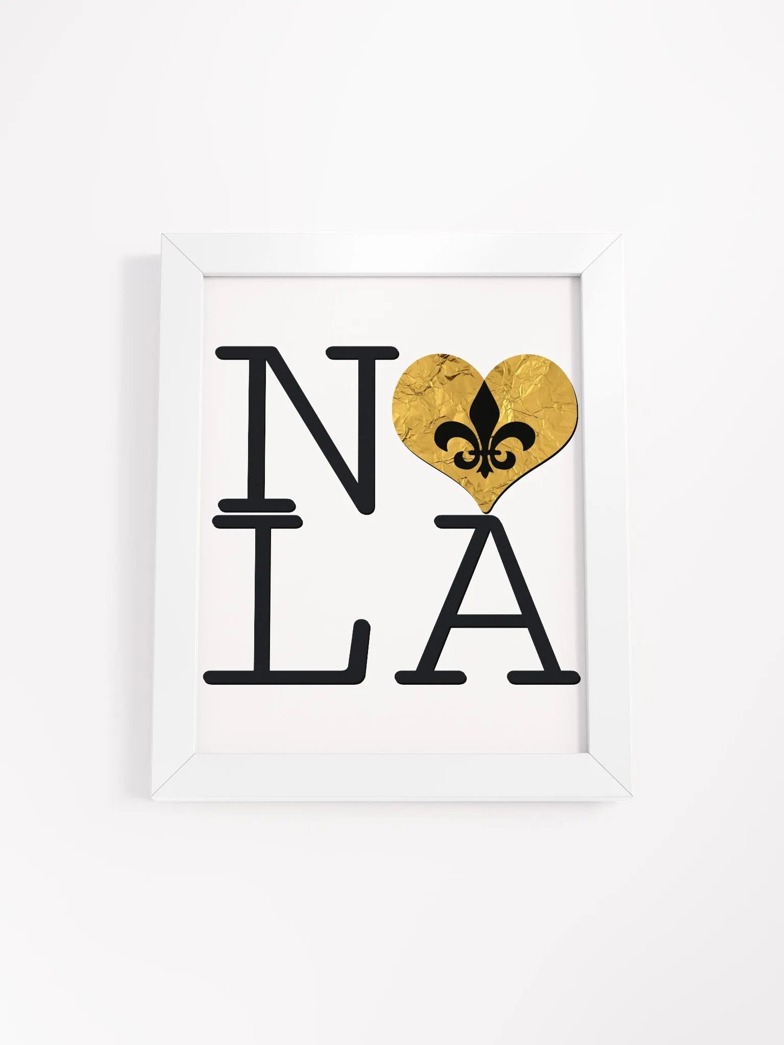 I LOVE NOLA **BIGSHOT POSTER** (GOLD WRAP + IMAGE POP) product image (1)