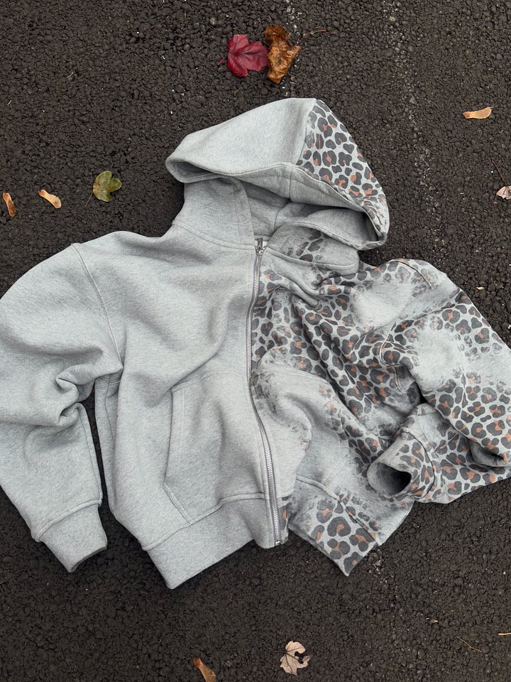 Leopard Print Zip-Up product image (1)