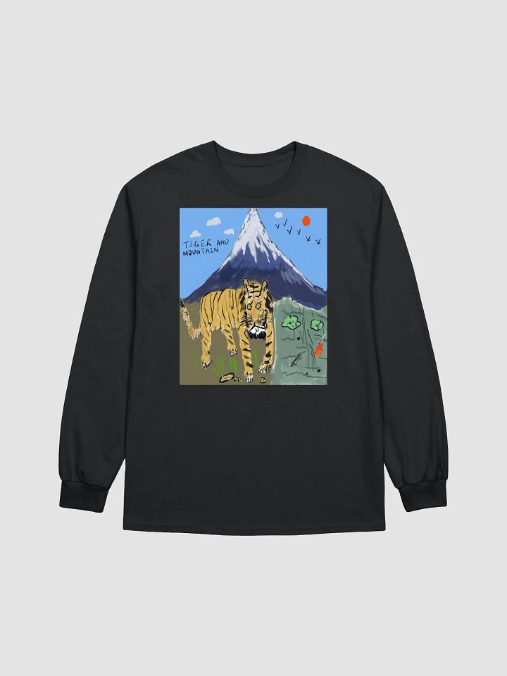 Gildan Ultra Cotton Long Sleeve T-Shirt : tiger and. mountain product image (4)