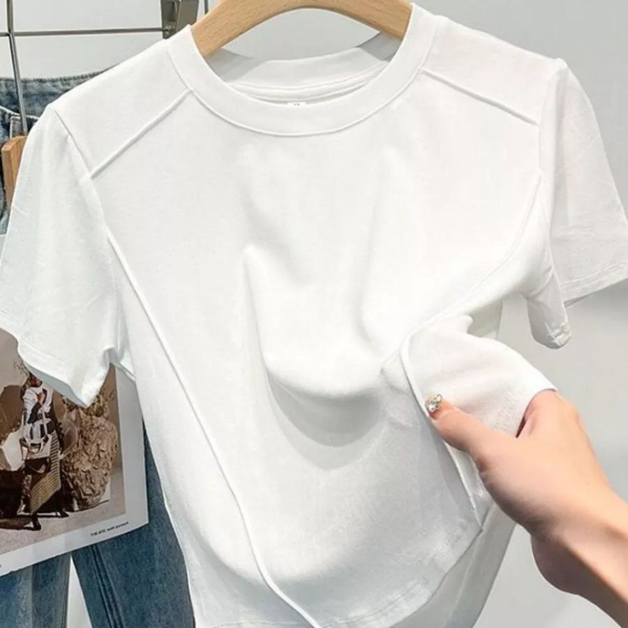 Slim T-shirt Skinny Woman Clothes New Harajuku top for Women Girl product image (3)