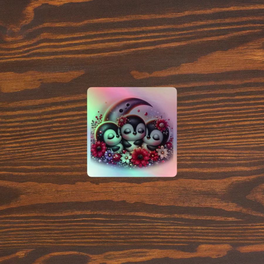 Cosmic Penguins Holographic Sticker Sheet product image (5)