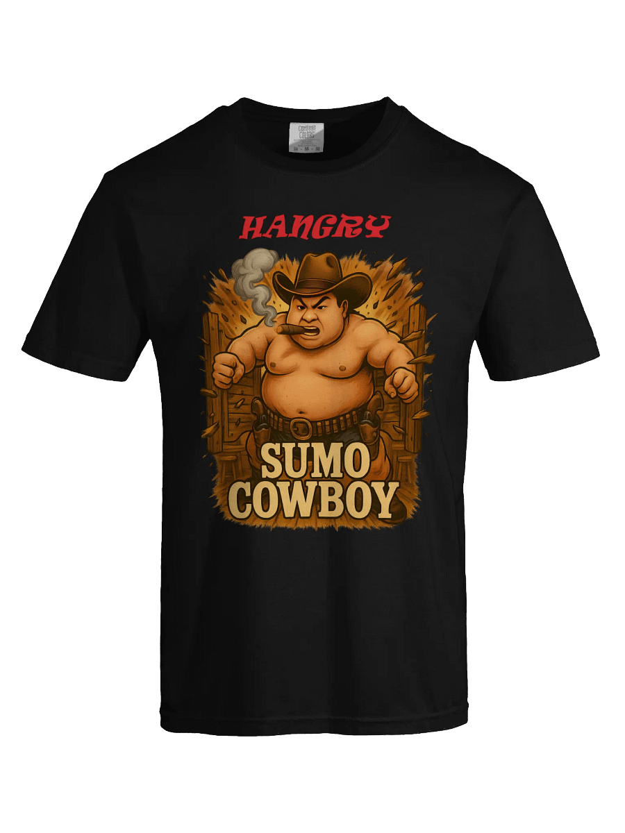 Hangry Sumo Cowboy Comfort Tee product image (4)