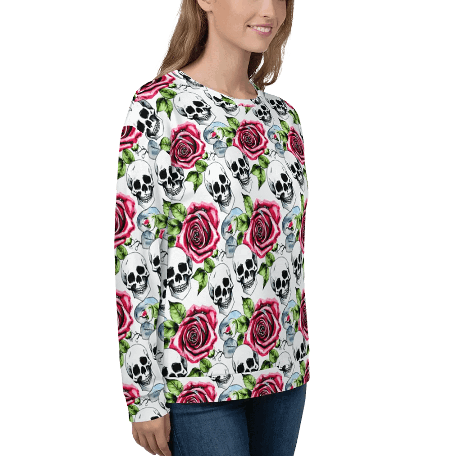 Skull Rose Harmony Recycled Sweatshirt product image (11)