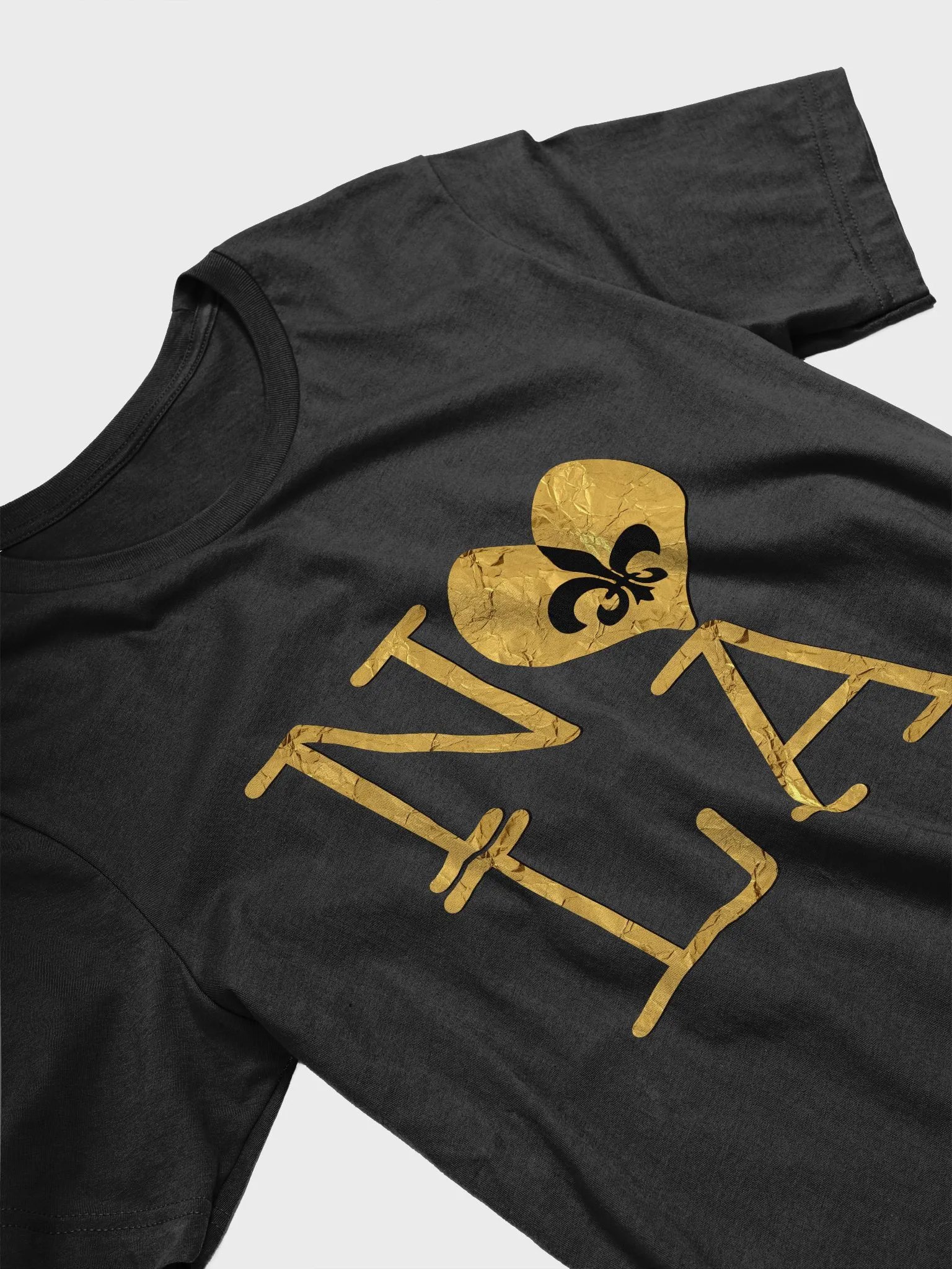 I LOVE NOLA **SUPERSOFT BIGSHOT TEE** (BLACK & GOLD EDITION FULL GOLD WRAP) product image (3)