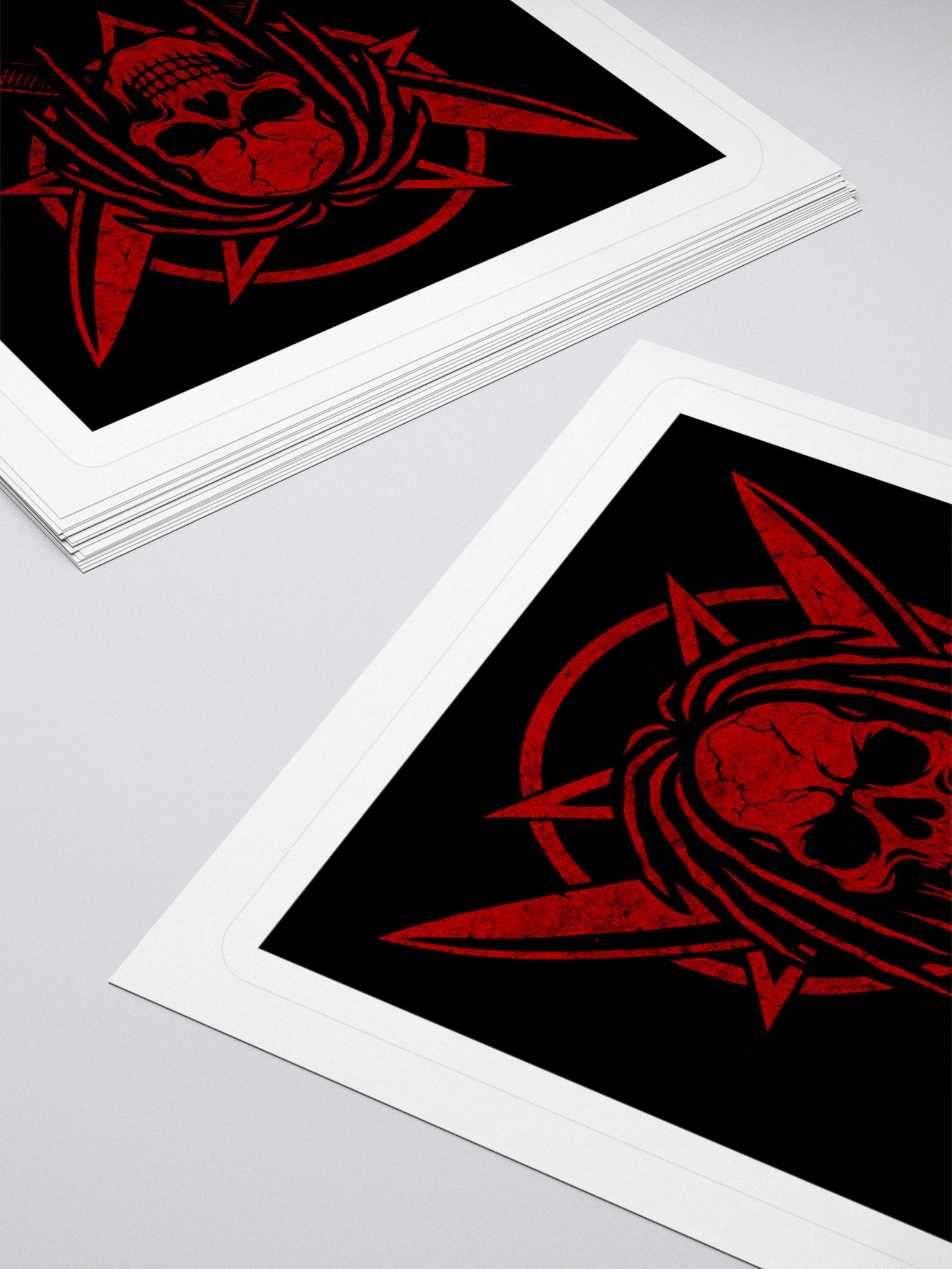 SixKutt Skull Emblem Sticker – Blood Red Edition product image (12)