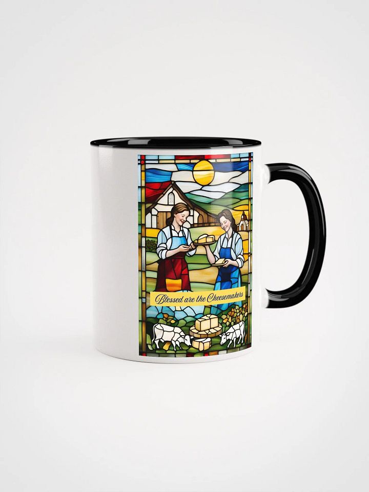 Blessed are the Cheesemakers Stained Glass Mug #04 product image (4)