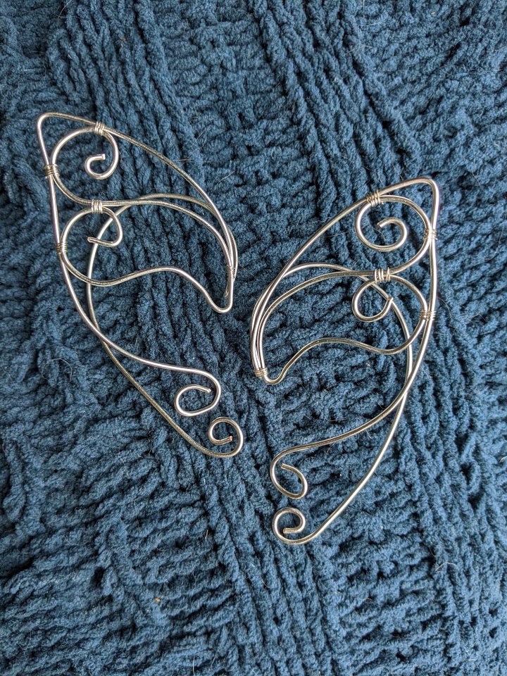 Wire Elf Ears - Standard Silver product image (1)