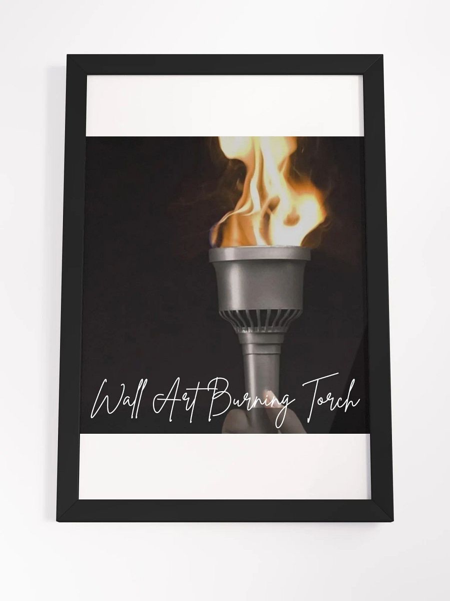 Burning Torch Framed High-Quality Matte Poster (in) product image (4)