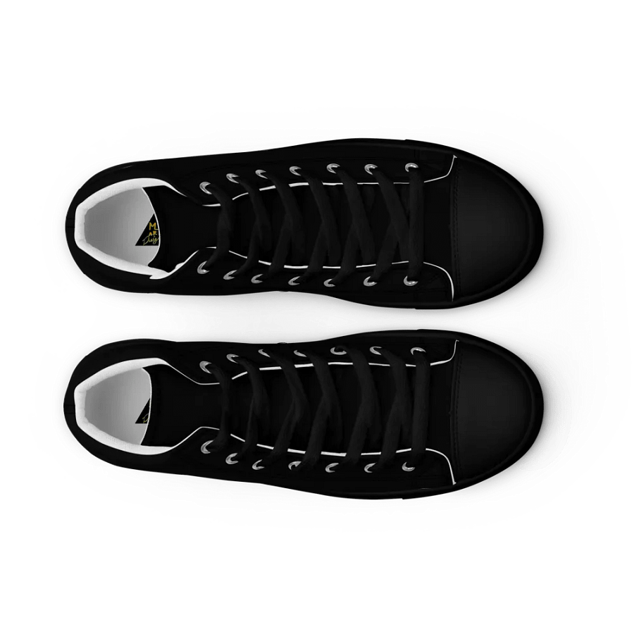 Women Supernova Super Star High Top Canvas Shoes Black and White product image (9)