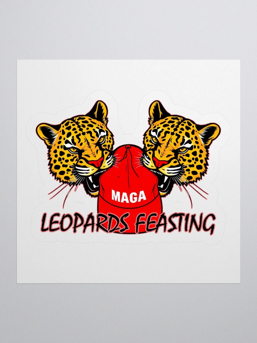 Leopards Feasting On MAGA Sticker product image (2)