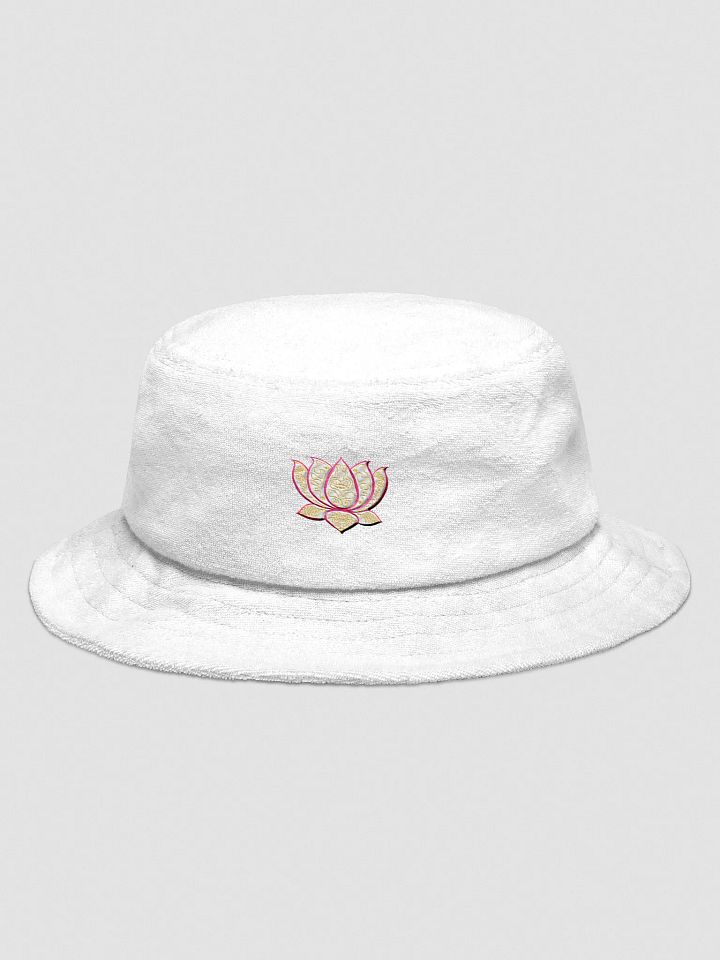 Golden Lotus Terry Cloth Bucket Hat product image (1)