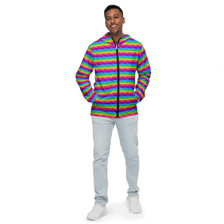 Rainbow Heart Windbreaker product image (1)