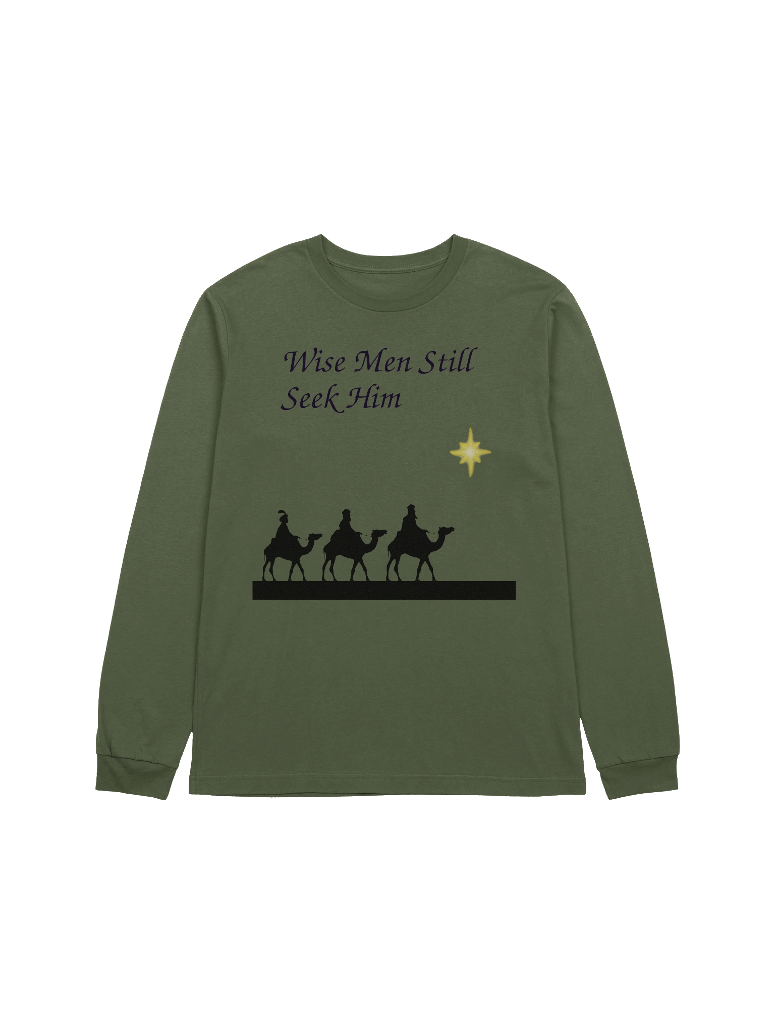 Christian Christmas Long Sleeve Shirt Wise Men Still Seek Him product image (3)