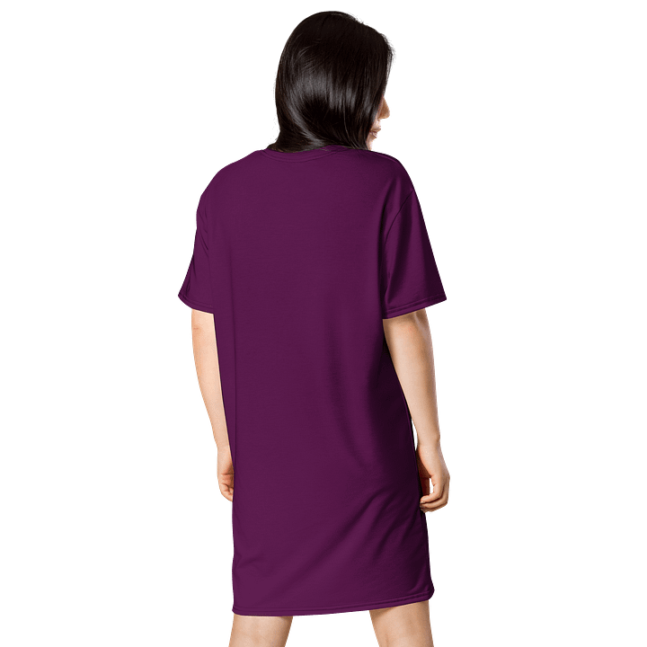 Oversized T-Shirt Dress - Luxurious Tyrian Purple, Sizes 2XS-6XL product image (2)