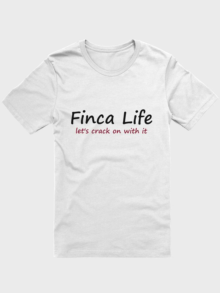 Crack on tee - white product image (1)