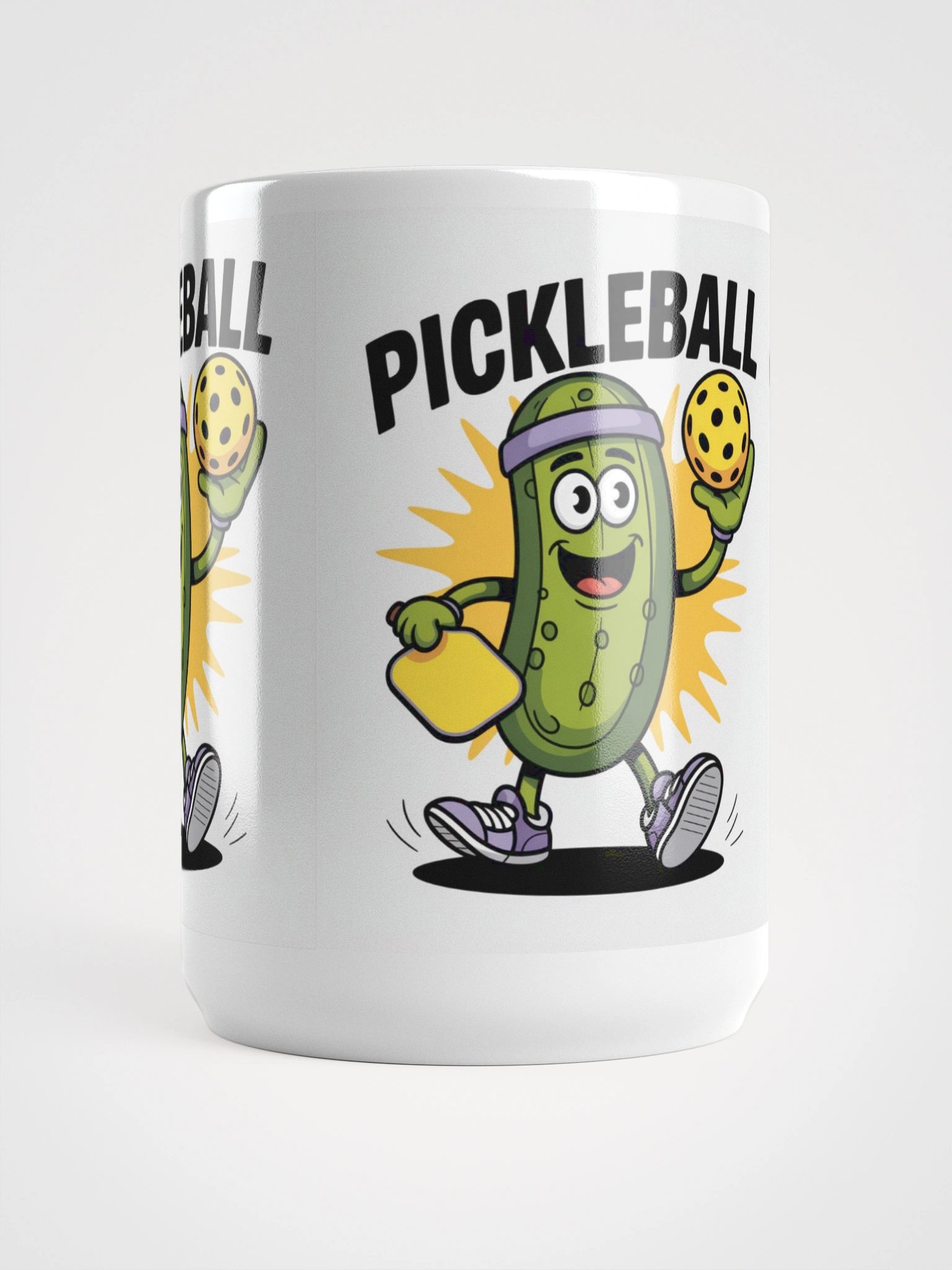 “Morning Dink” Pickleball Mug – Funny Pickle Character Coffee Cup product image (5)
