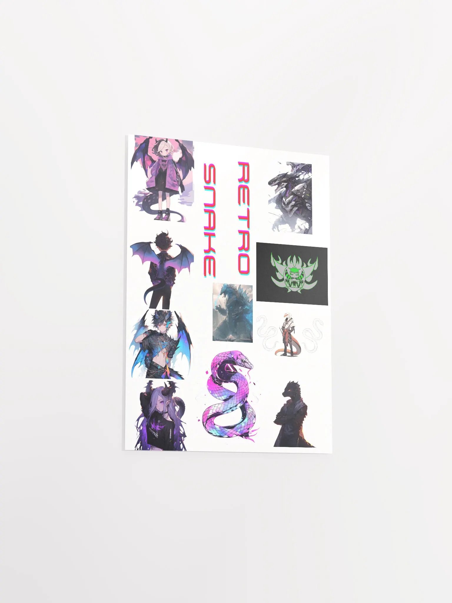 retro snake poster product image (3)