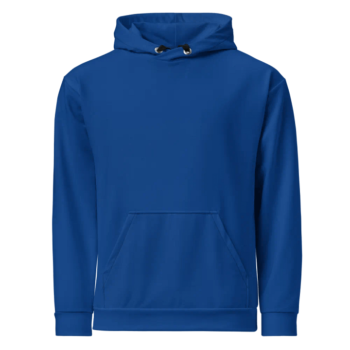 Plain Navy-Blue Light Summer Unisex Recycled Polyester Heavyweight Premium Hoodie by Treasure Pie product image (1)